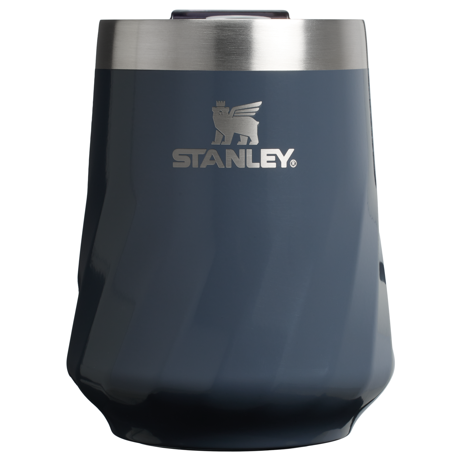 Stanley 11 oz Swirl Wine Stainless Steel Tumbler In Twilight Blue Gloss