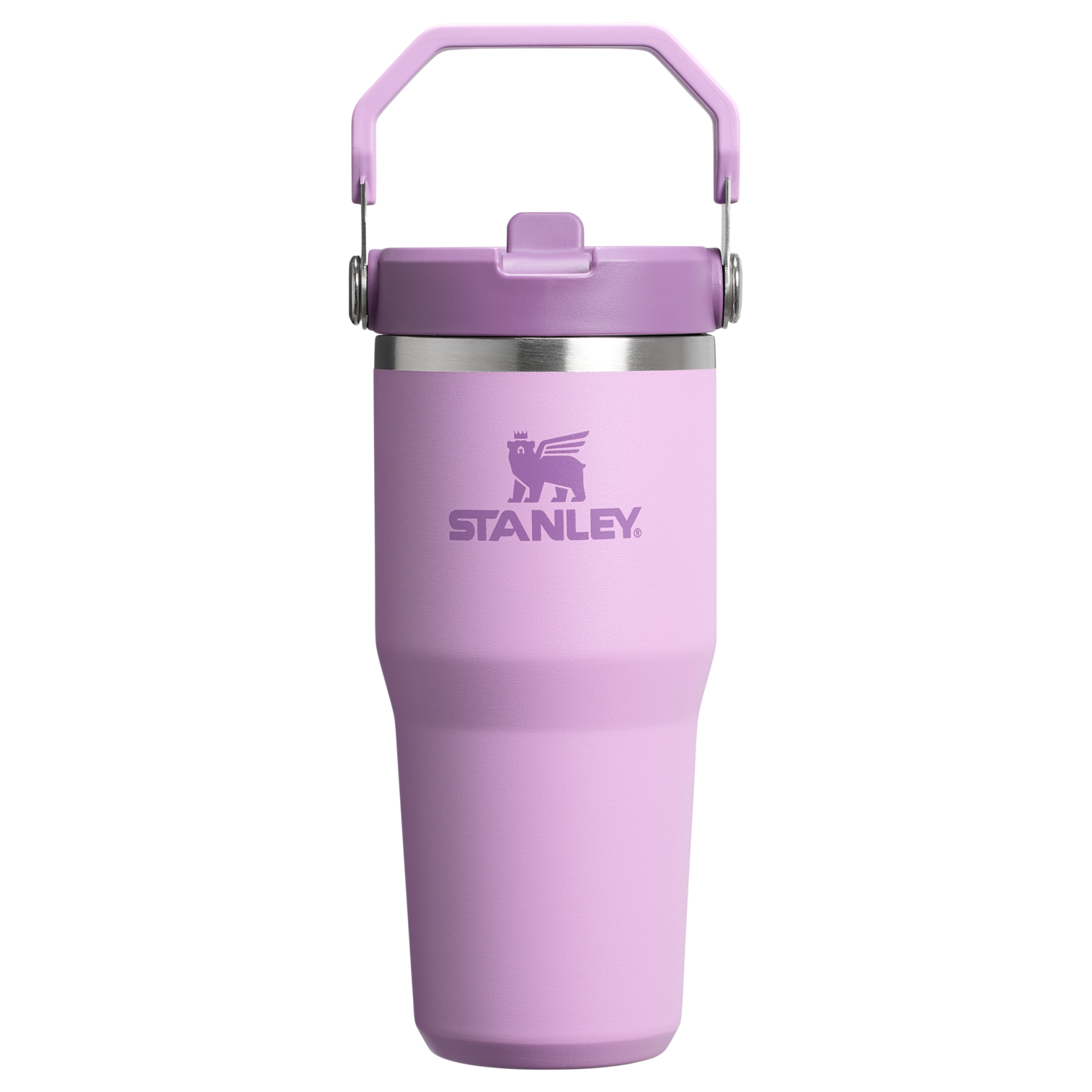 Stanley 14 OZ Ice Flow Flip Straw Insulated Tumbler In Lilac Purple