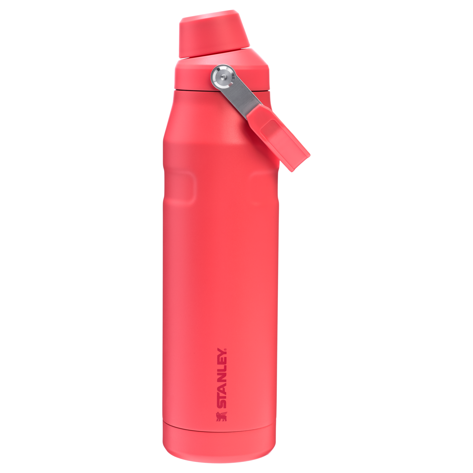 Stanley 36 OZ IceFlow Aerolight Fast Flow Water Bottle In Hot Coral Red