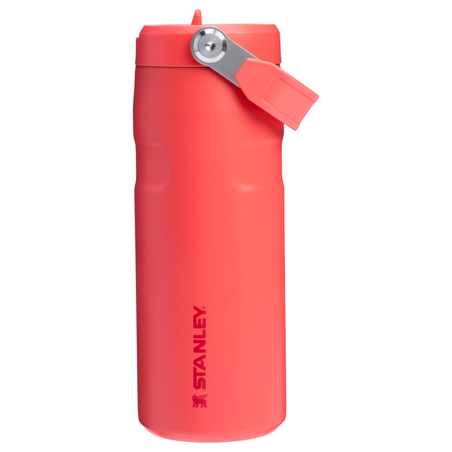 Stanley 16 Oz IceFlow Aerolight Water Bottle Flip Straw In Chili Red