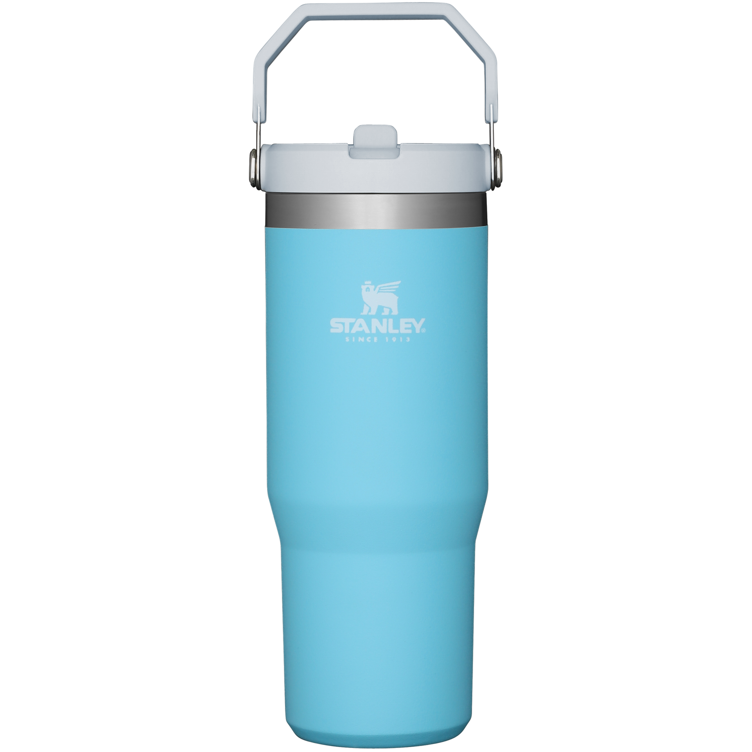 The IceFlow FlipStraw Tumbler 30OZ in Pool Blue