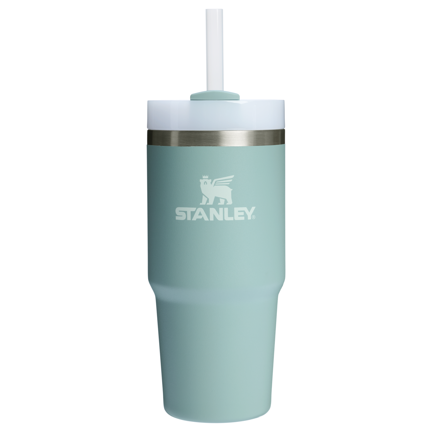 Stanley 20 OZ Quencher Insulated Tumbler With Straw In Seafoam Green