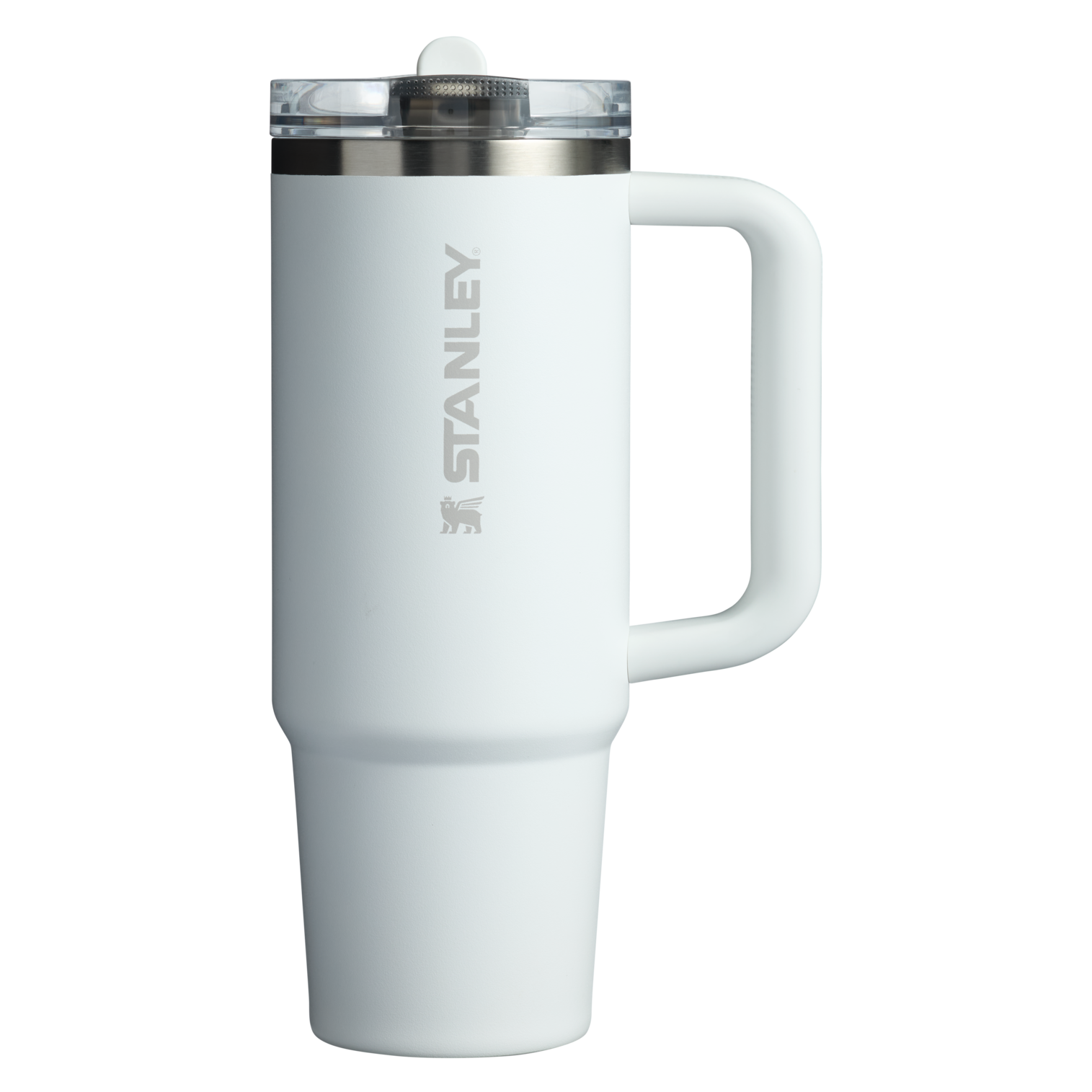 The Stanley Quencher ProTour Flip Straw Tumbler 30 OZ in Frost White