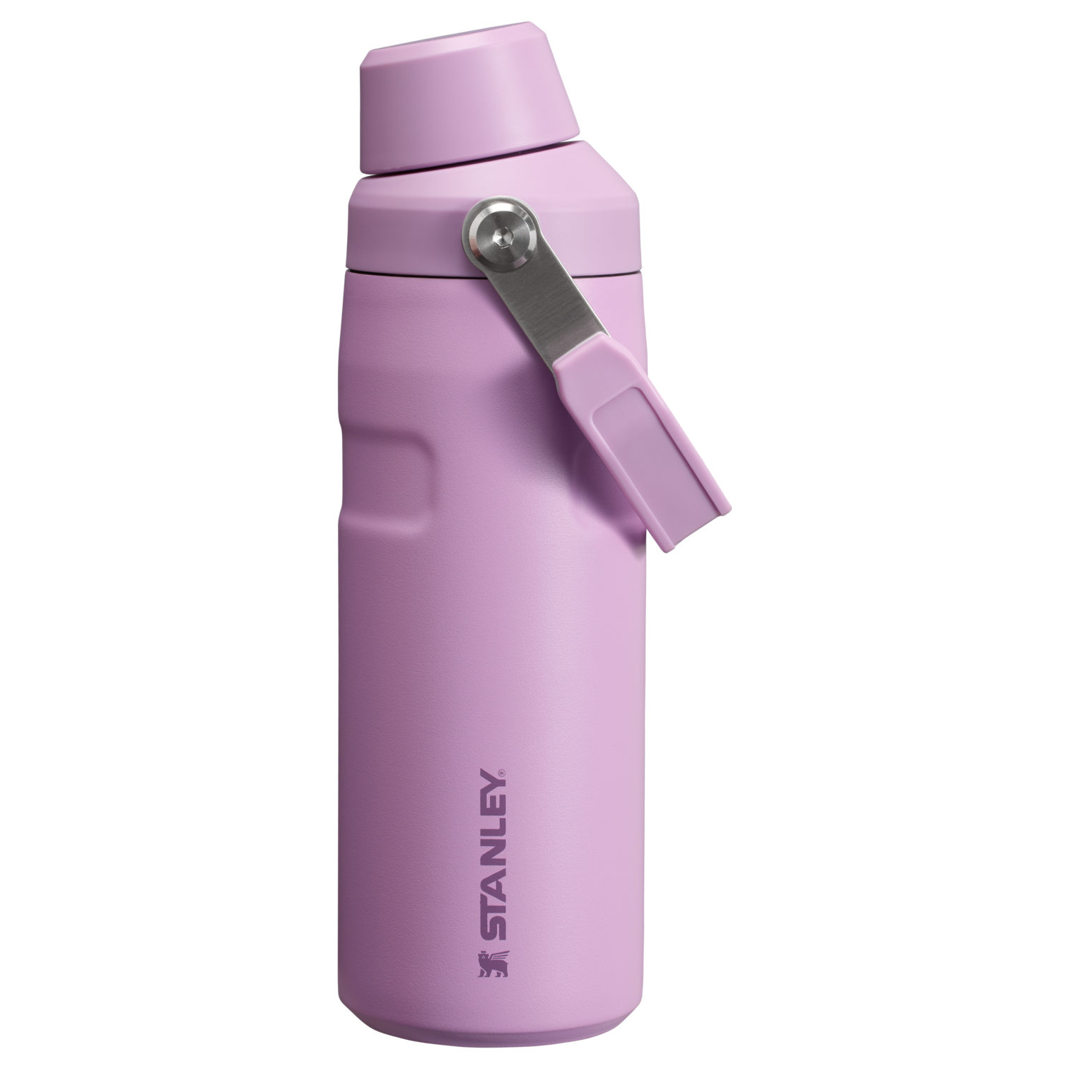 Stanley 16 OZ IceFlow Aerolight Water Bottle With Fast Flow Lid In lilac purple