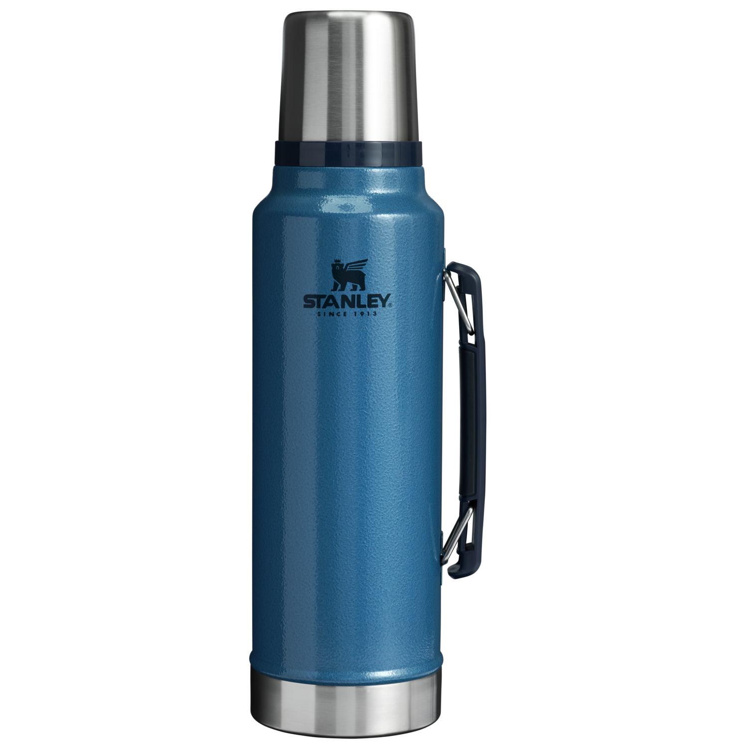 Stanley 1.5 Quart Vacuum Bottle In Hammertone Blue
