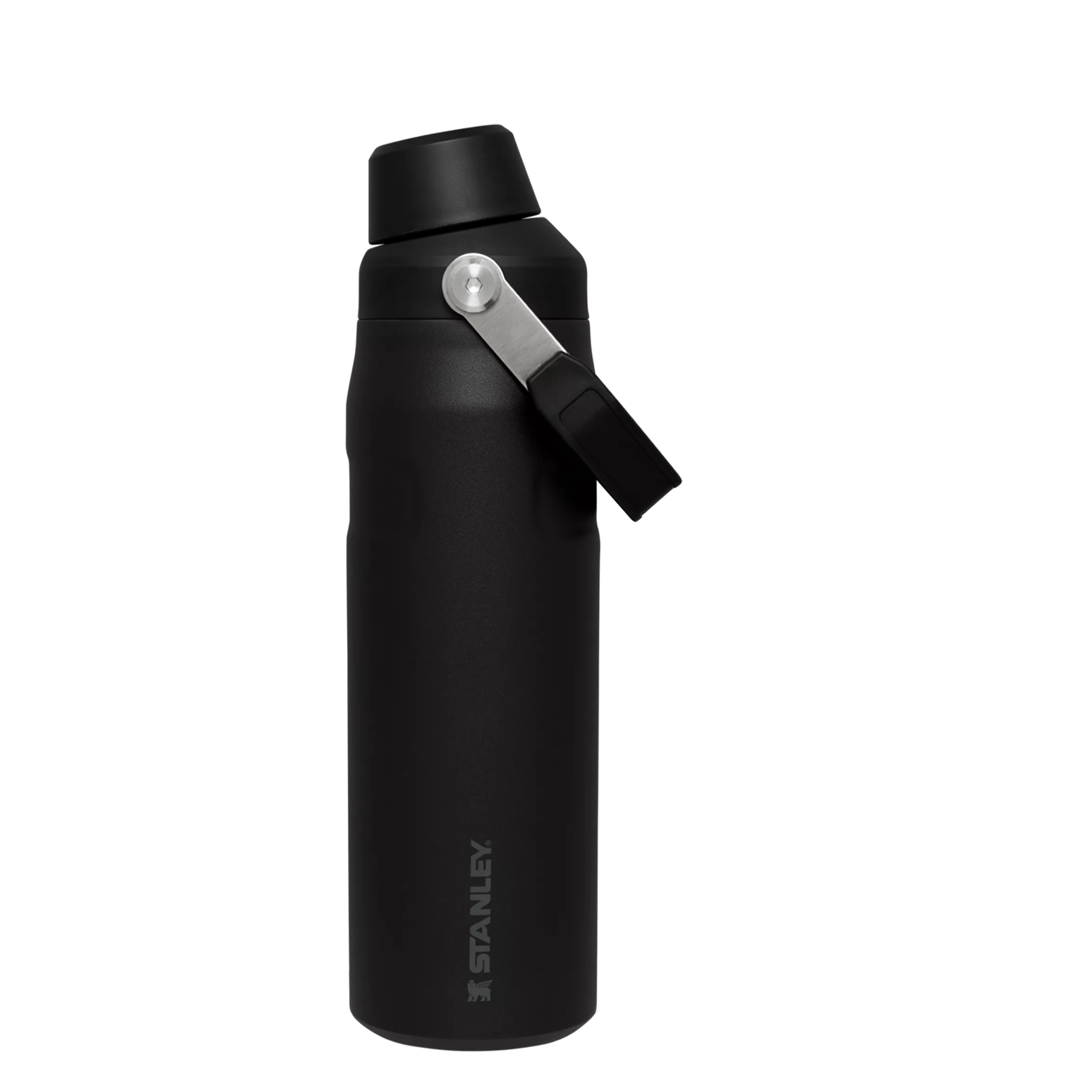 Stanley IceFlow Water Bottle with Fast Flow Lid 24 OZ In Black